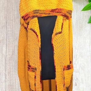 Long Custom Handmade Hooded Cardigan